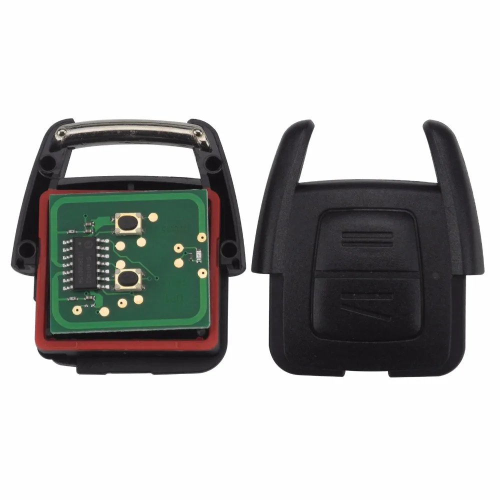 jingyuqin 2 Buttons Remote Car Key Control ID40 Chip For Vauxhall Opel Astra Vectra Zafira ASK 433.92MHz DELPHI 1998-2005 | Автомобили и