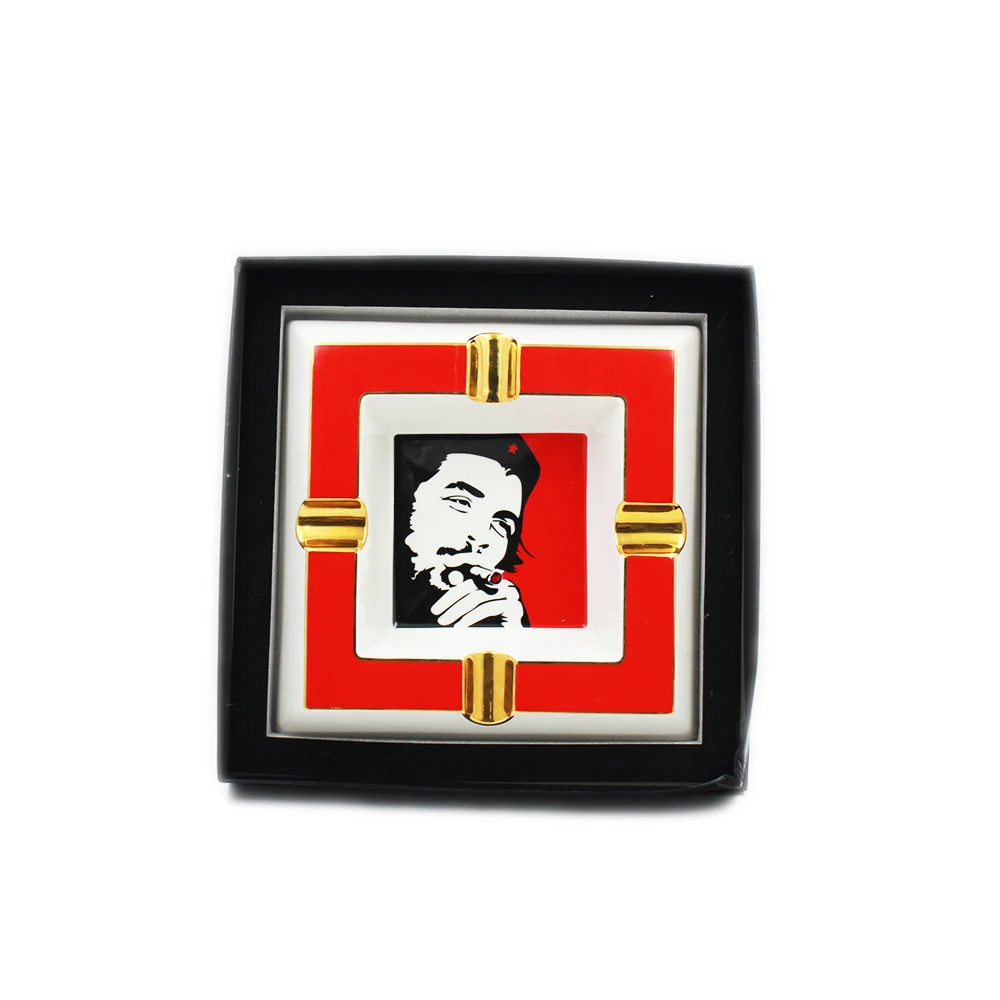 Guevara пазы сигары Пепельница 4 широкие с коробкой Мини Бытовая Роскошная