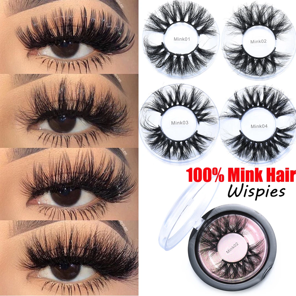 1 пара 25 мм 3D накладные ресницы из норкового волоса безжалостные драматические