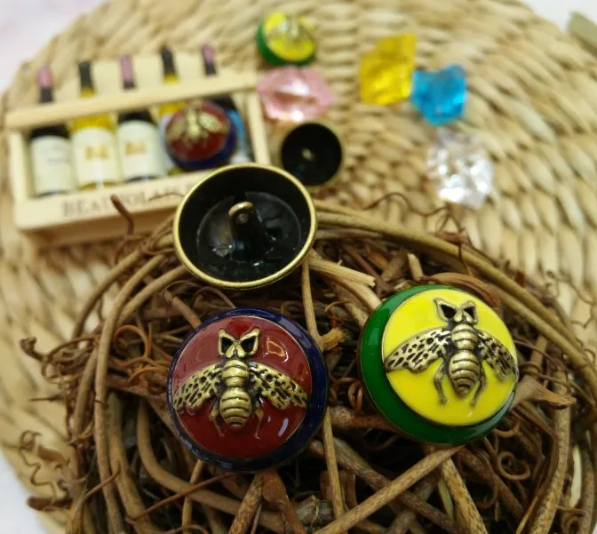 Новинка 10 шт. модная Высококачественная куртка с Пчелой из металлического сплава