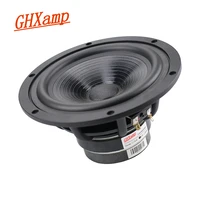 ghxamp 6 5 inch midrange bass speaker woofer 6ohm long stroke hifi audience grade bass speakers cast aluminum frame 40 80w 1pcs