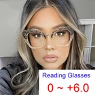 Очки для чтения женские оптические, с фильтром сисветильник, большие, кошачий глаз, Леопардовый, чайное зрение, диоптрии + очки для ухода + 2, + 1,5