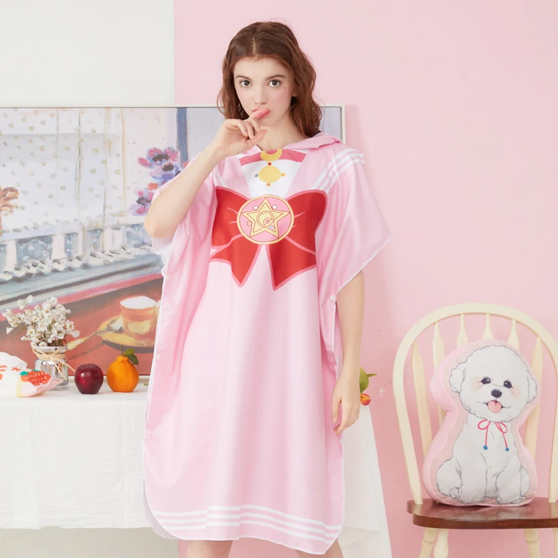 

Банный халат для девочек в американском стиле, морской флот, скорость ветра, сухое полотенце для плавания, накидка, впитывающее полотенце аб...