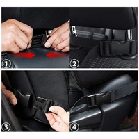 waterproof vehicle storage sundries bag car seat back protector cover for children baby kick mat protect bag