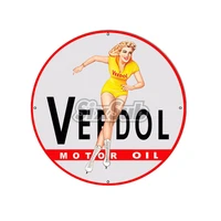 veedol pin up girl reproduction motor oil car moto stickers decals 027022