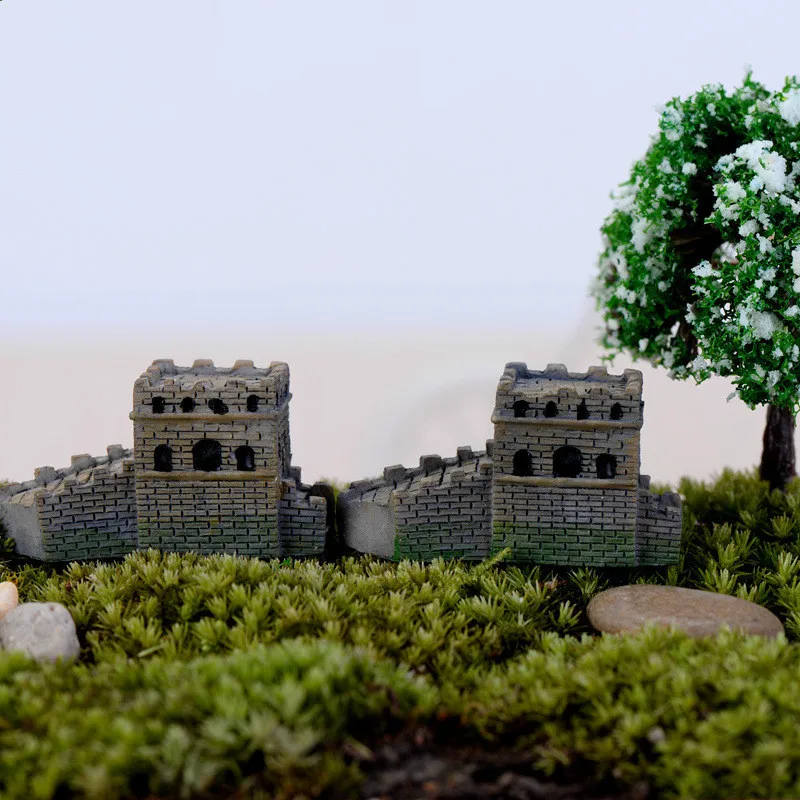 2 шт. резиновая китайская модель Великой стены игрушки Фигурка Скульптура