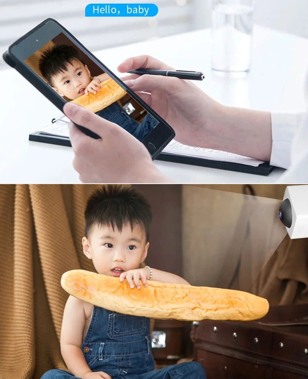 Xiaovv A1 1080P IP-камера Смарт 360 ° Панорамный HD AI Обнаружение движения Инфракрасное