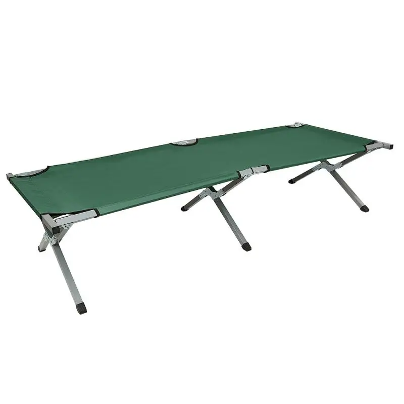 

Heightened Space Bed Outdoor Folding Bed Removable Dual-purpose Aviation Aluminum Camping Bed Portable Office Furniture HWC