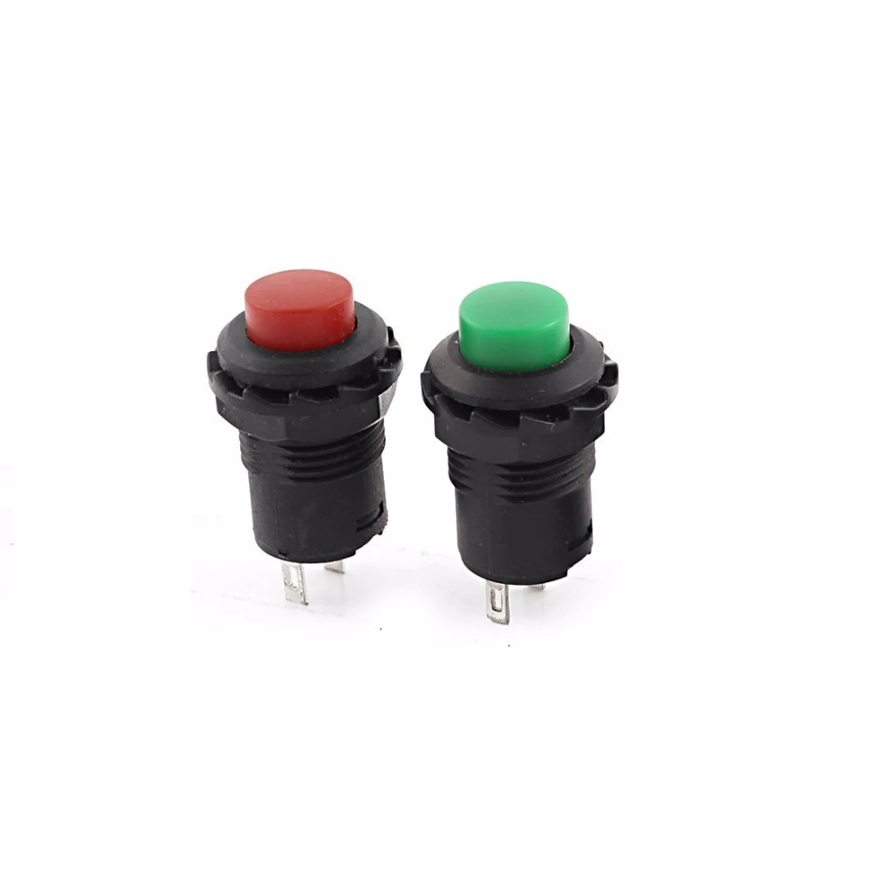 

20pcs 12mm On/Off Latching Push Button Switch Locking Car Dashboard Dash Boat SPST Green + red 125V/3A 250V/1.5A