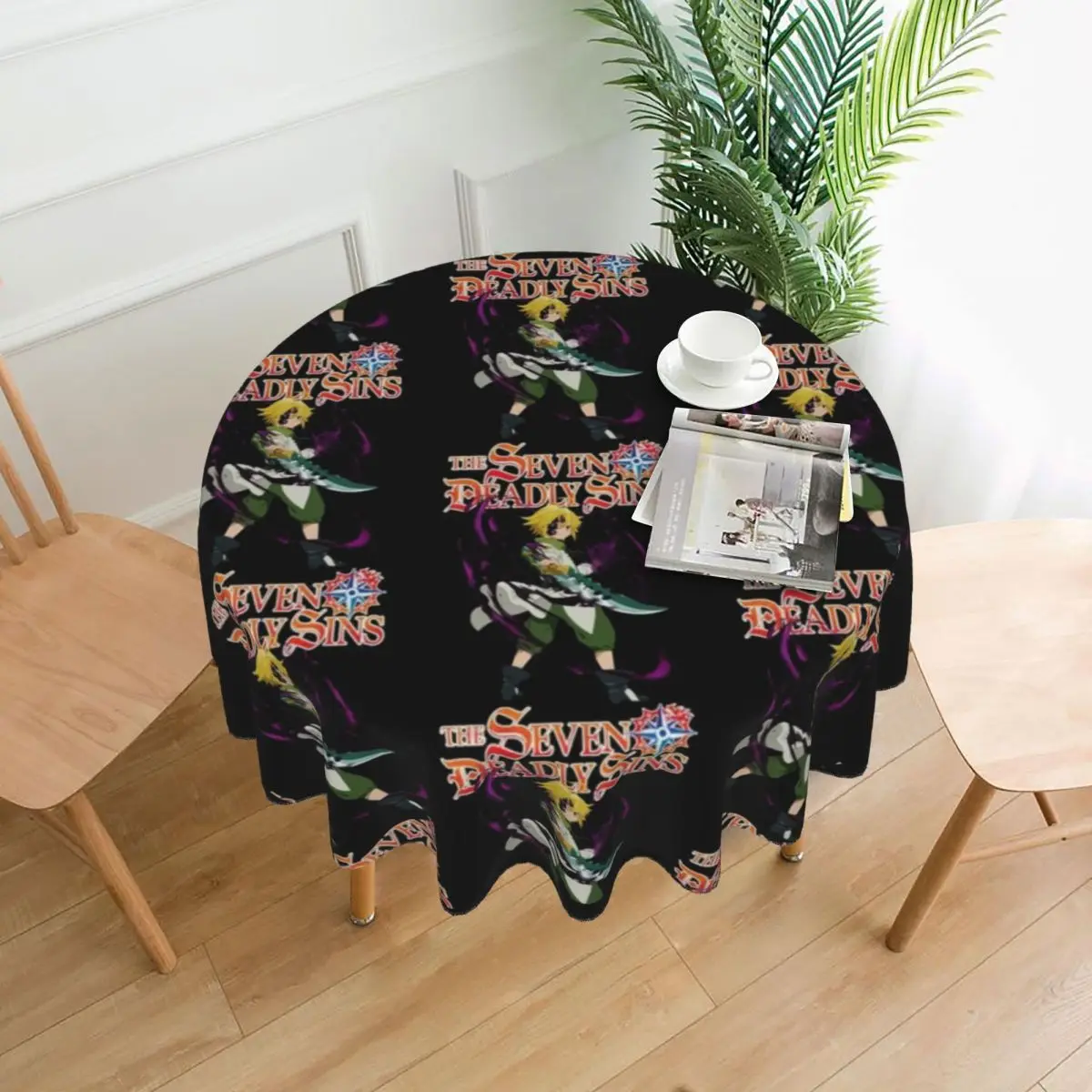 

Meliodas Tablecloth Print Decoration Table Cover Polyester Outdoor Cheap Cute Table Cloth