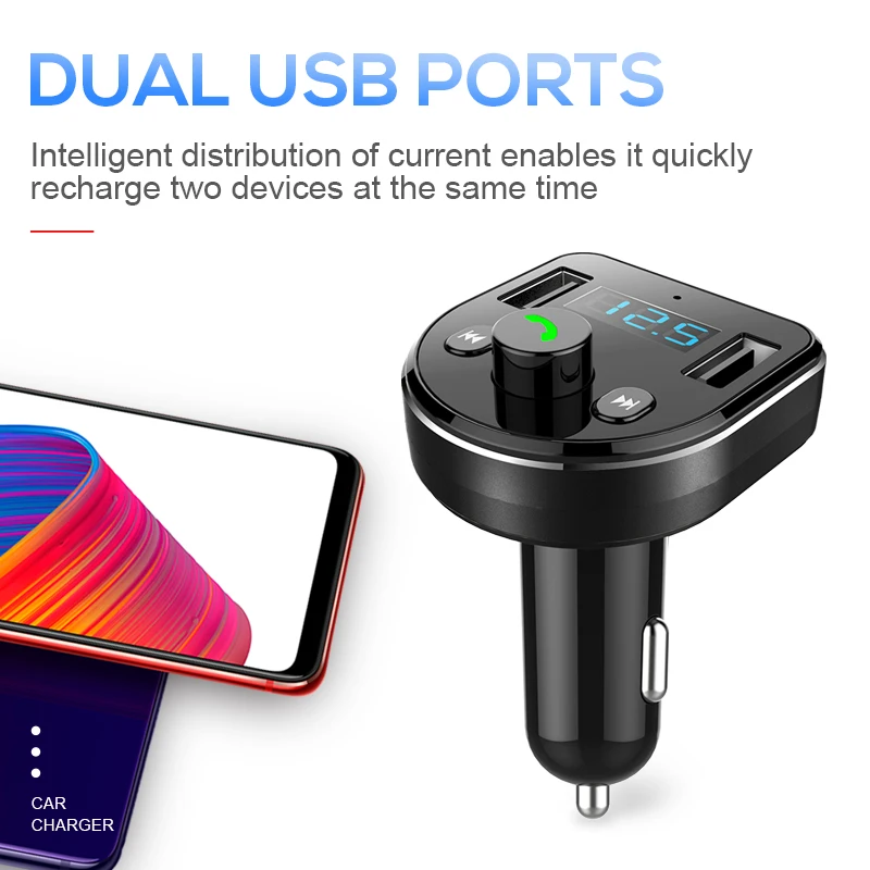 Jellico автомобильное зарядное устройство с двумя портами USB и fm передатчик Bluetooth