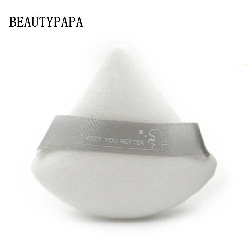 Beautypapa 2 шт. (черно белая) Треугольная бархатная пудра косметические пуховки мини