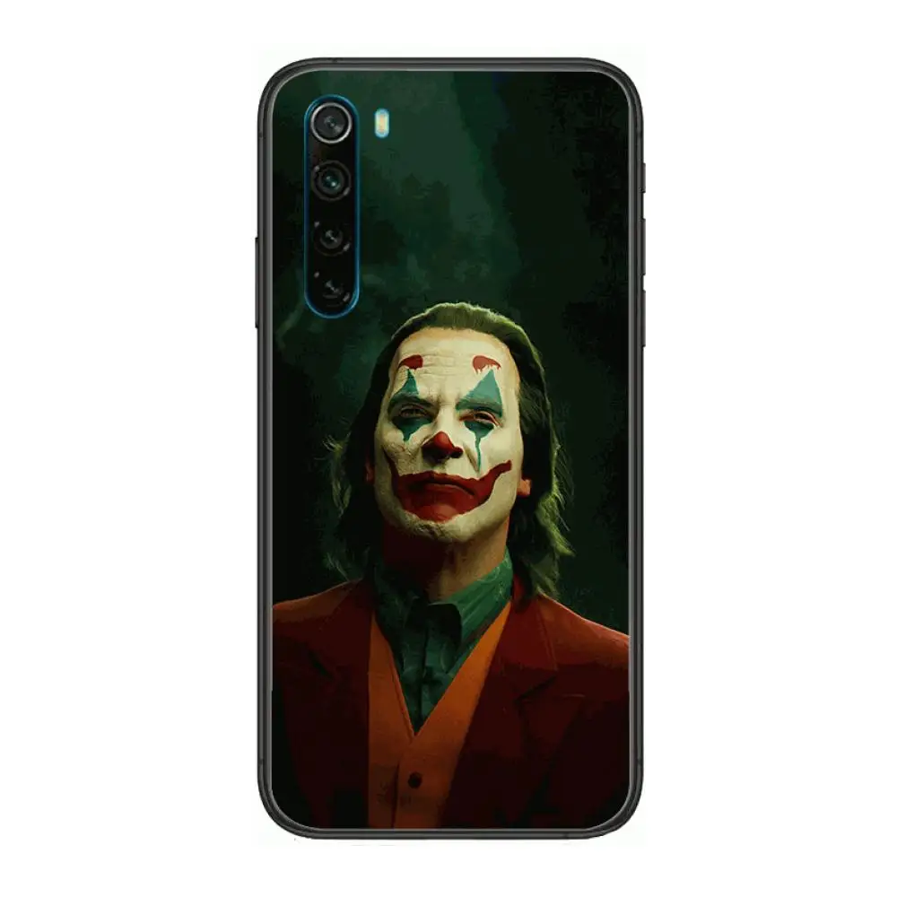 

clown joker case cartoon Phone Case For XiaoMi Redmi Note 9S 8 7 6 5 A Pro T Y1 Anime Black Cover Silicone Back Pretty