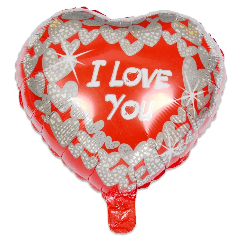 10 шт. 18 дюймов Счастливый День матери в форме сердца из алюминиевой фольги