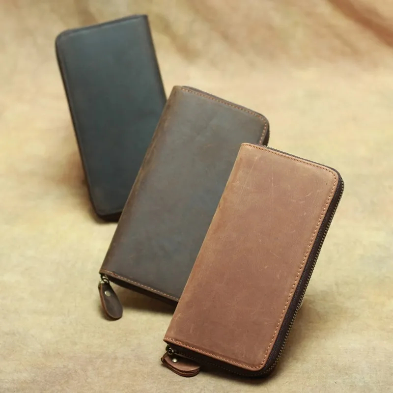 Ручная сумка Мужской Длинный кошелек мульти-карта ручная Ретро Серебряная