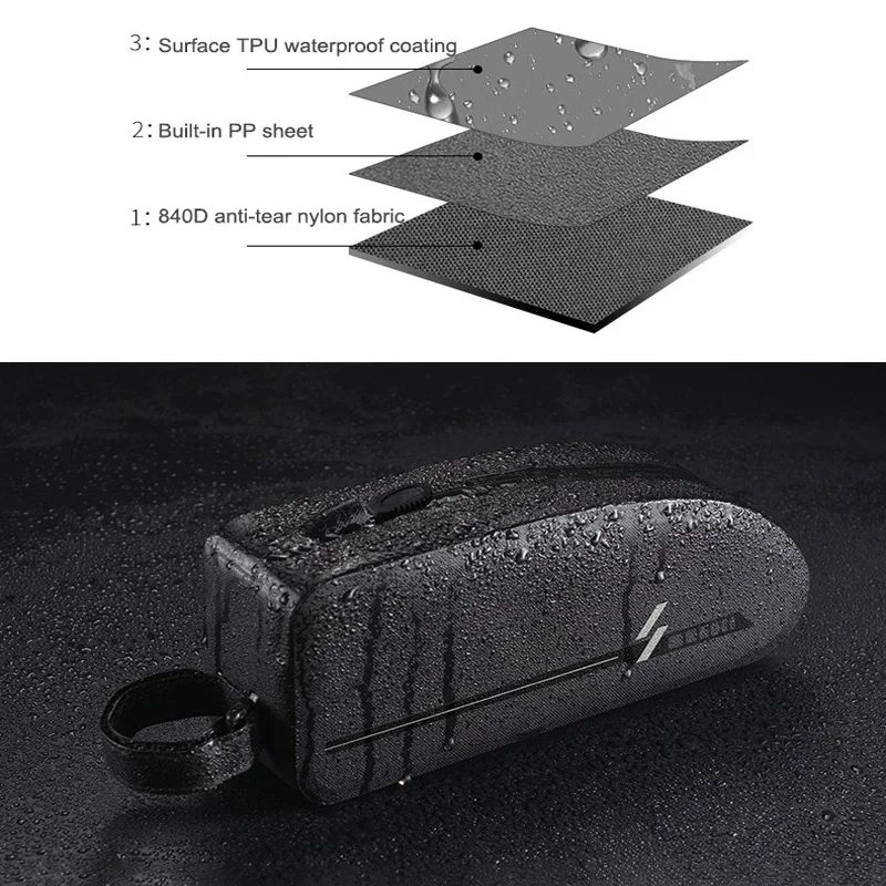 Высококачественная непромокаемая велосипедная сумка передняя рама