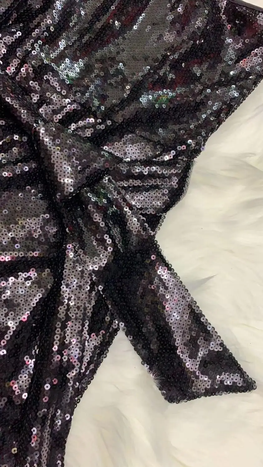 

2020 New Women black sequined one shoulder Bandage Evening bodycon Celebrity Party Jumpsuits wholesale