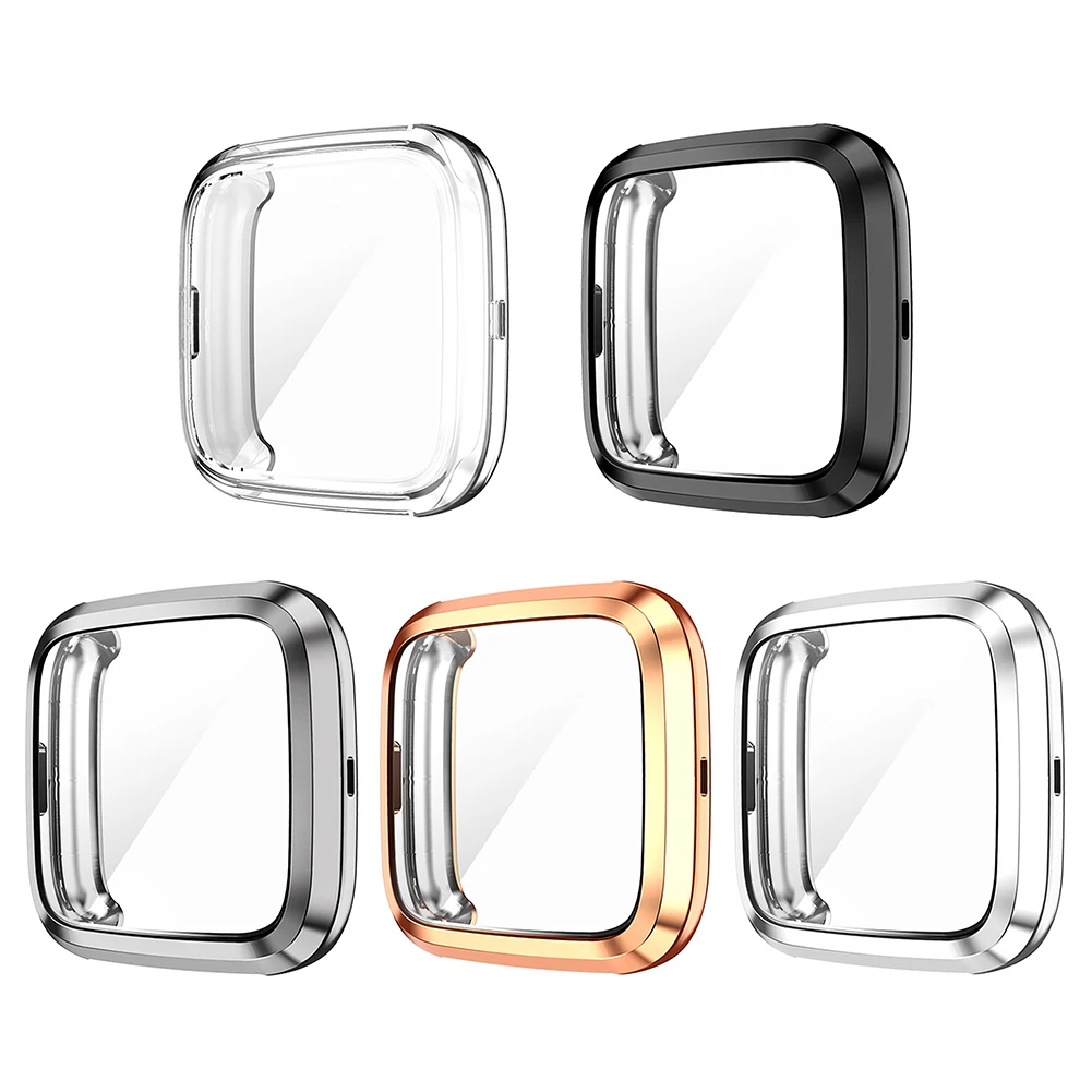 

TPU Smart Watch Screen Protective Bumper Full Cover for Fitbit Versa 2/2SE
