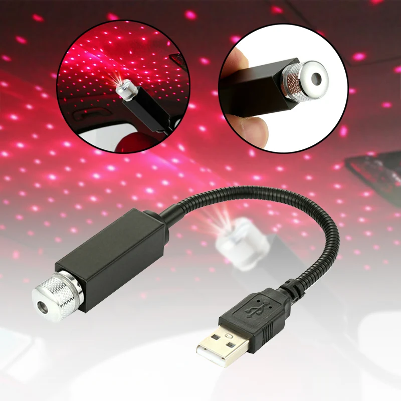 USB Car Atmospheres LED Projector Lamp Starry Sky Stars Interior Light NJ88 | Автомобили и мотоциклы