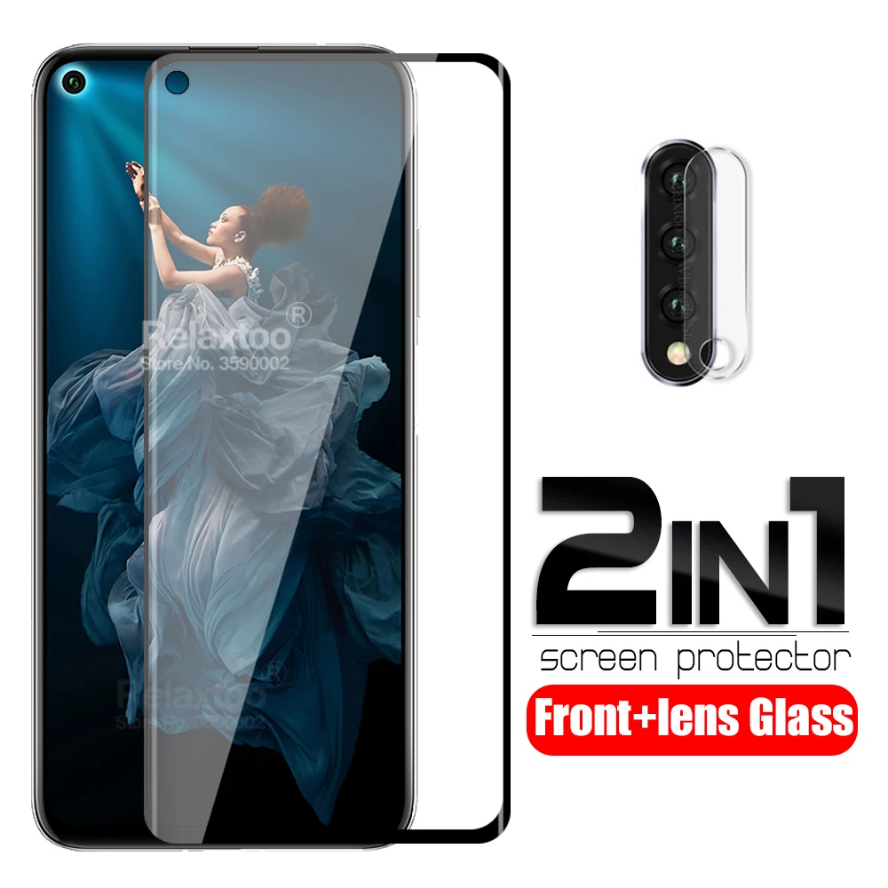 2 в 1 Защитное стекло для камеры huawei honor 20 pro|Защитные стёкла и плёнки телефонов| |