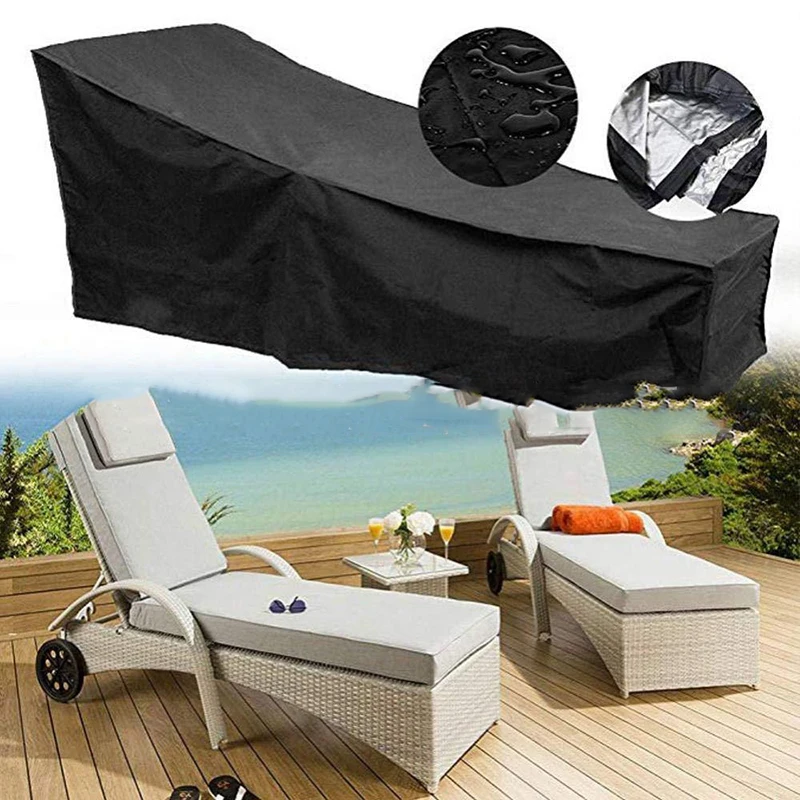 210D Oxford Fabric Waterproof Patio Lounge Chair Cover Outdoor Chaise Protector | Дом и сад