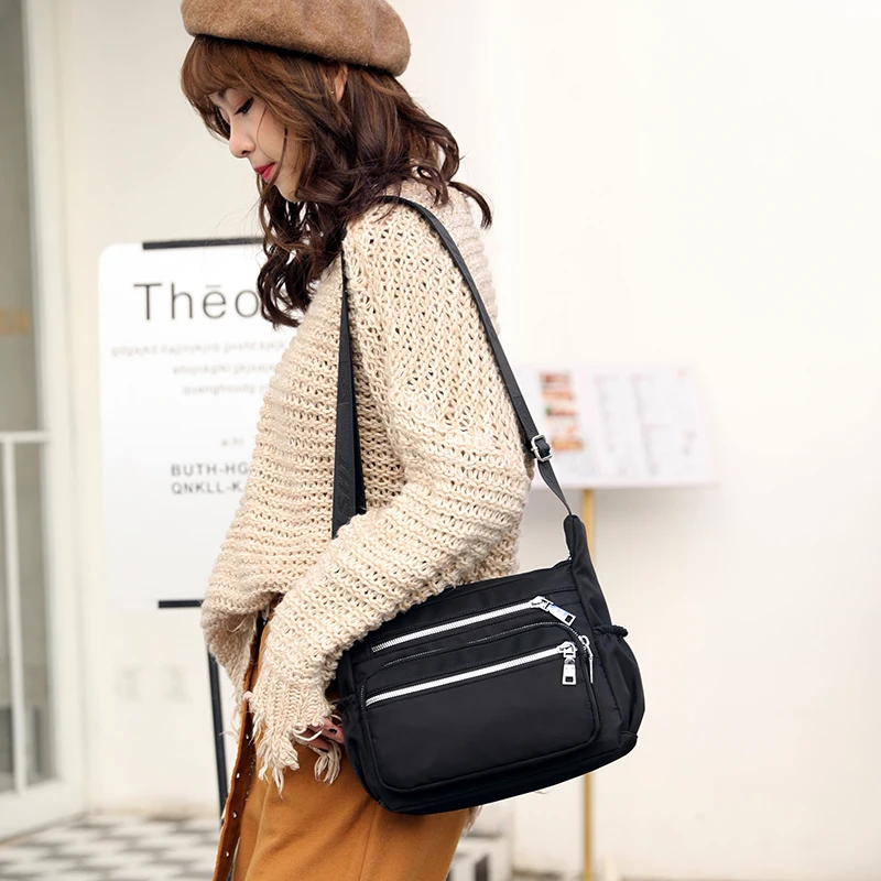 

Large and small two styles, Women Shoulder bags Nylon Messenger Bag Female Brand Handbag Vintage Ladies Crossbody Bags