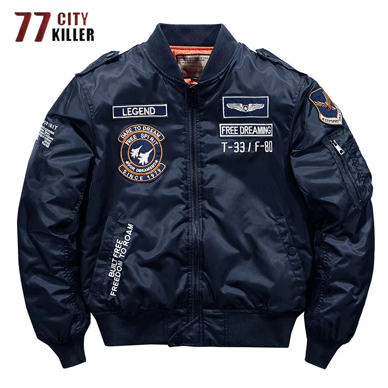 Куртка-бомбер мужская тактическая плотная ветровка в стиле милитари пилот MA-1