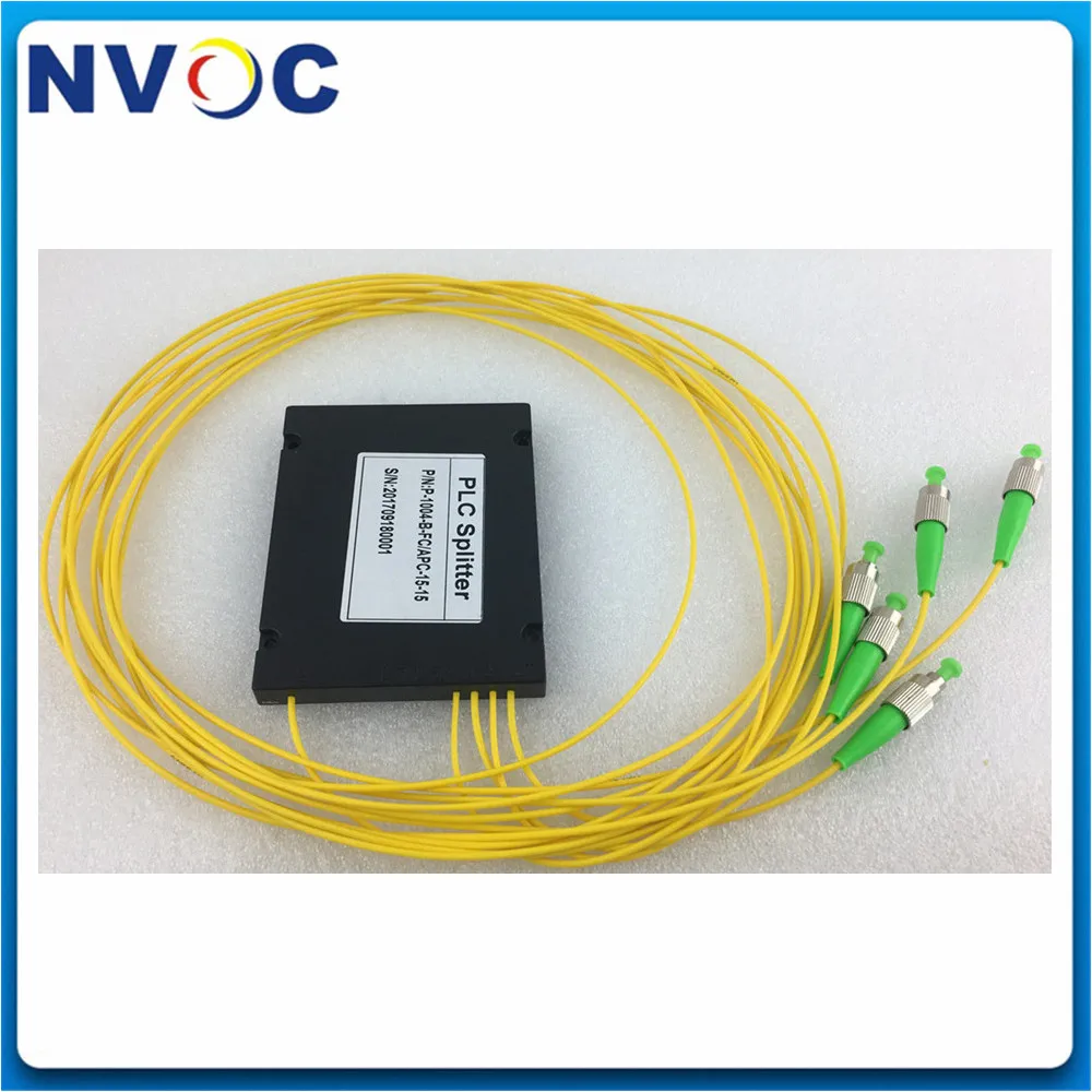 1x4 ABS коробка PLC сплиттер модуль 1*4 SM 2 0 мм 1 м FC/LC/ST/SC/UPC APC FTTH GEPON волоконно-оптический