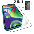 2 в 1 Защитная пленка для камеры Samsung Galaxy M21, полноэкранная Защита для Samsung M31 M 21 31, защитное закаленное стекло
