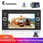 Camecho 32G 2Din автомобильный радиоприемник Android GPS-навигация мультимедийный плеер для Ford Focus 2 3 mk2 Mondeo 4 Fusion Kuga Fiesta Transit