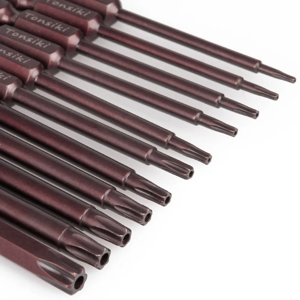 11 шт. Шестигранная головка сверло 75 мм S2 Сталь отвертка бит магнитный наконечник