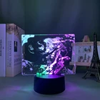 Цветной аниме двухцветный светильник Атака Титанов Леви Аккерман для украшения спальни подарок на день рождения Dral цветной светодиодный светильник манга AOT Levi