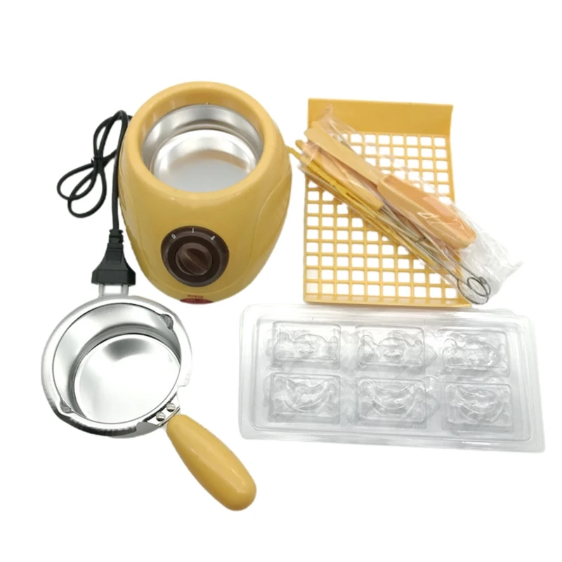 

Stainless Steel Plastic Hot Chocolate Melting Pot Electric Fondue Melter Machine A0NC