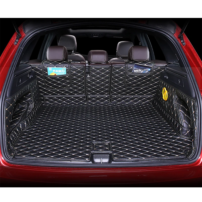 

Custom leather car trunk mats for Mercedes Benz GLC 2016-2021 Years cargo liner accessories interior boot