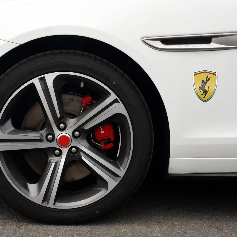 3D осел автомобильные наклейки логотипы алюминиевый значок на багажник эмблема