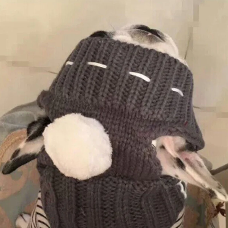 Модные зимние теплые шапки для собак рождественские товары милые головные уборы