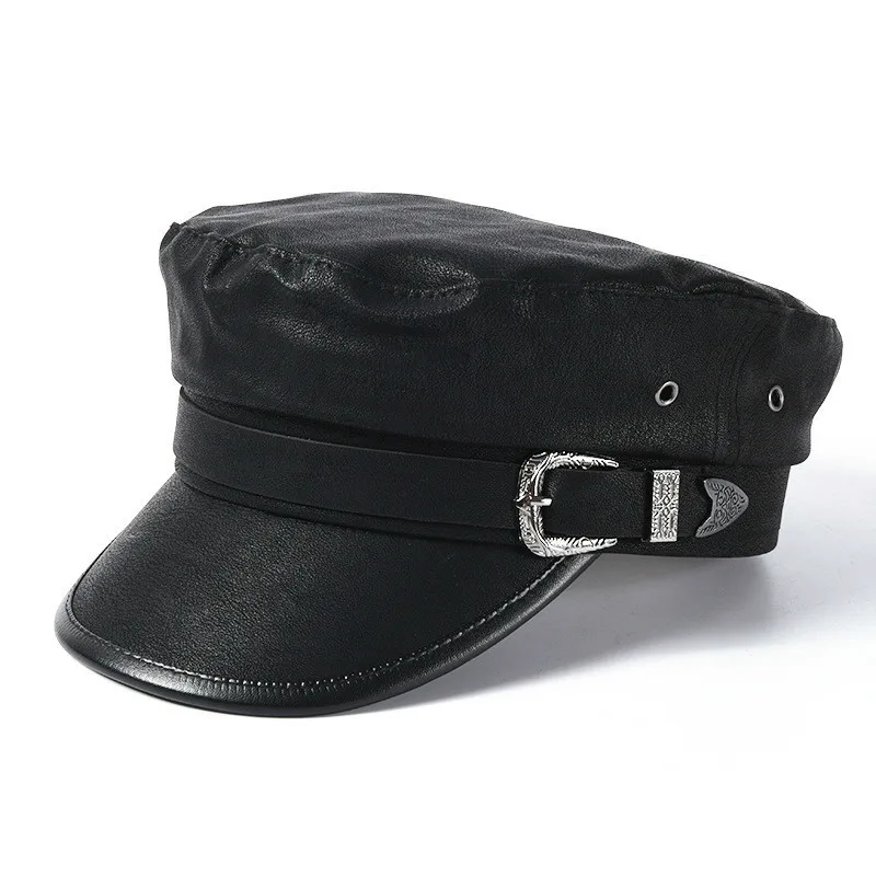 2019 осенне-зимняя женская темно-синяя кепка модные армейские военные шапки из