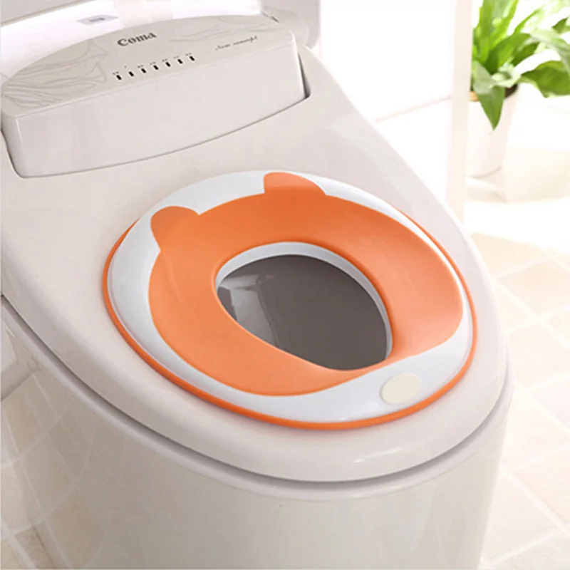 IMBABY/детский коврик для унитаза, пластиковый горшок обучающее сиденье, чехол, ночные горшки, кольцо для девочек и мальчиков, фолдавей, адаптер для унитаза - Цвет: Оранжевый