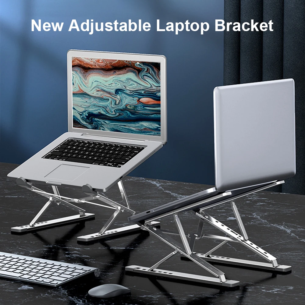 

Foldable Notebook Support Laptop Base Height Adjustable Portable Computer Stand