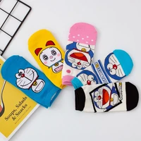 5 pairs japanese new cartoon character short socks women cute funny breathable street cotton happy gifts for girls ankle socks