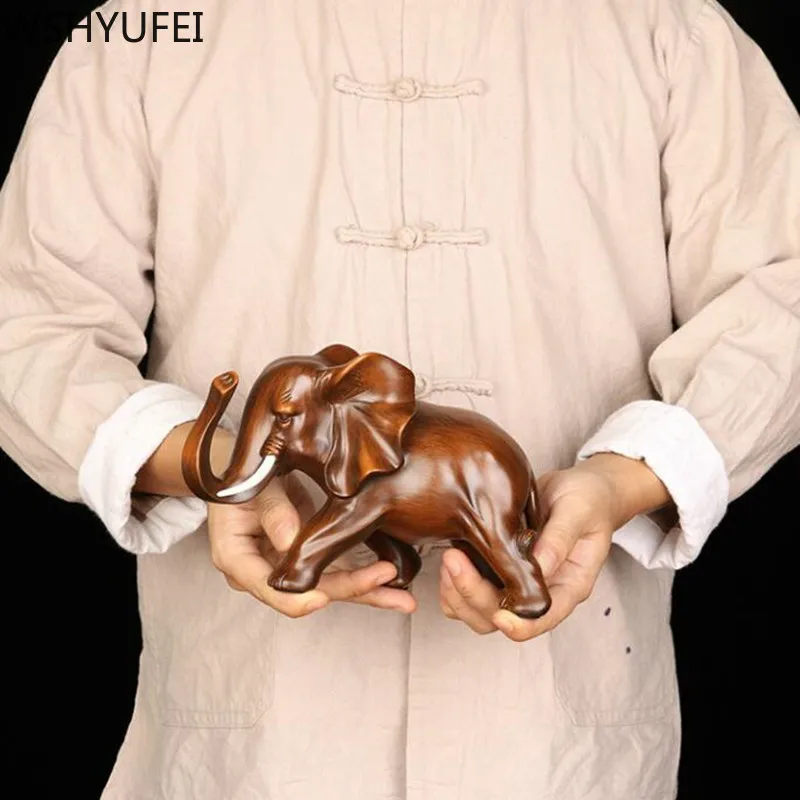 Фэн-шуй элегантная статуя слона из смолы статуэтка счастливого богатства