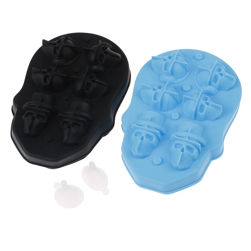 

Silicone Mold Ice Cube Maker Skull Shape Chocolate Mold Tray Ice Cream Mold Diy