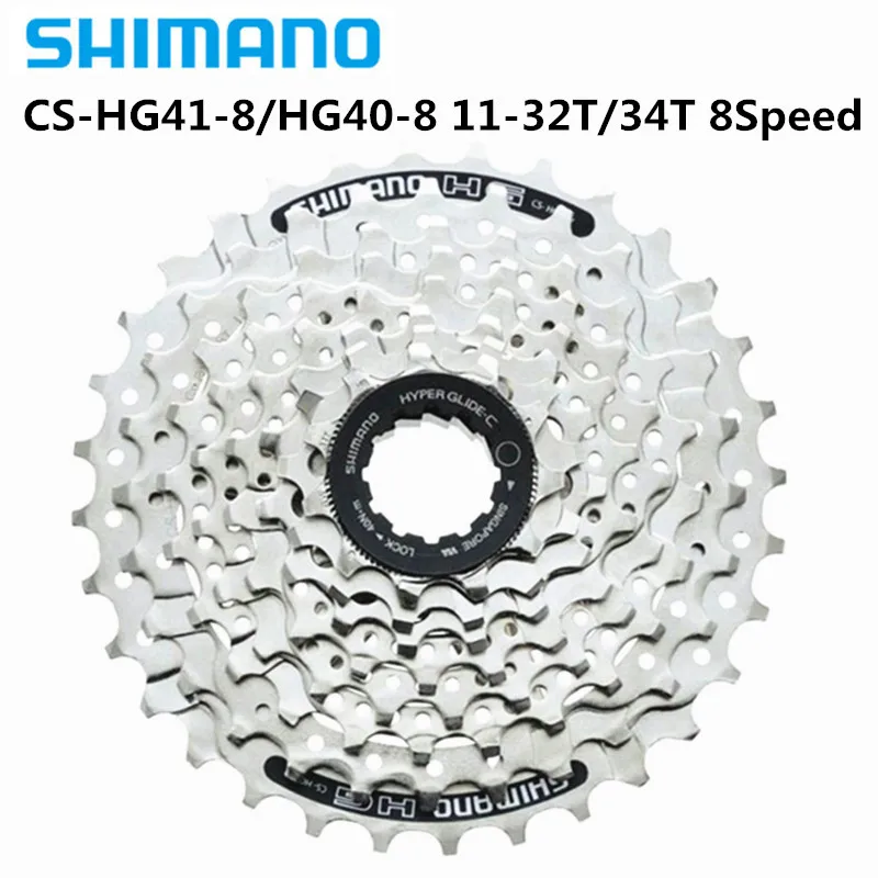 SHIMANO HG41-8/HG40-8 маховик горный велосипед 8/24 скорость карты маховик 11-32 т/34 зуб Серебряный