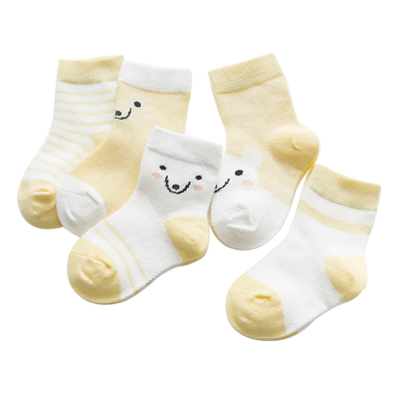 Удобные носки для детей Одежда Лидер продаж 5 пар/Лот Носки новорожденных