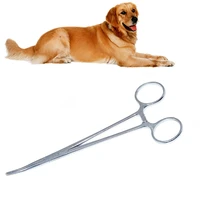 1 pc multifunction medical steel curved head hemostatic forceps forceps needle holder for pet hair towel clamp pliers tool