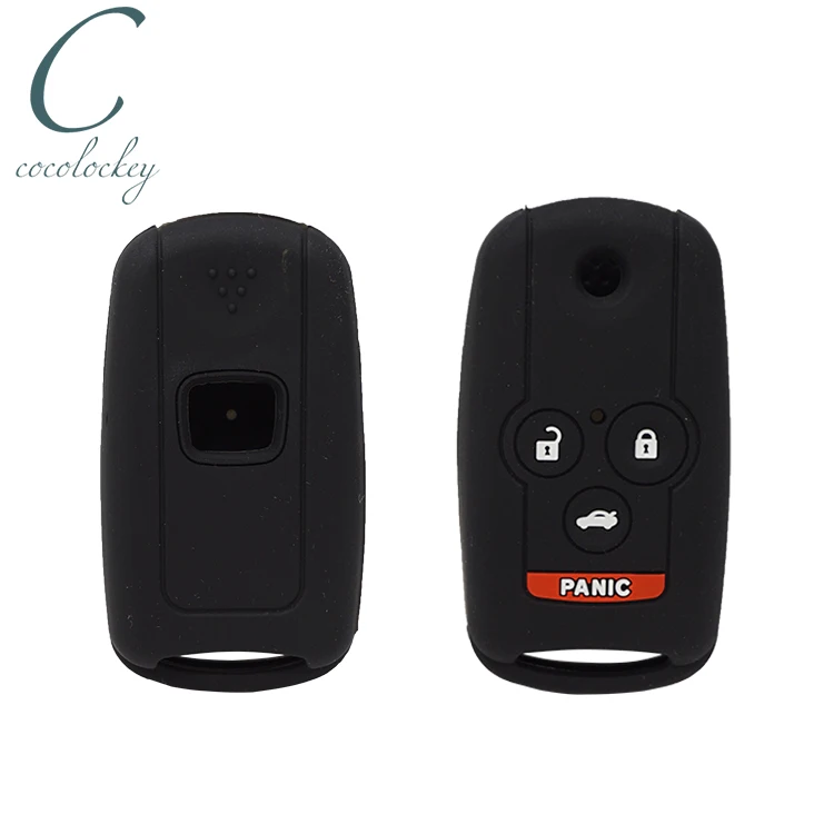 Cocolockey силиконовый чехол для автомобильного ключа Honda Acura TL TSX ZDX Accord 4 кнопки корпус