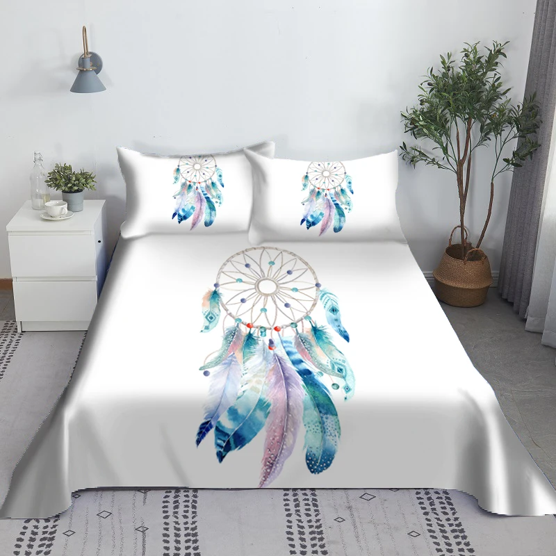 Комплект постельного белья Ловец снов полиэстеровый комплект с 3D принтом