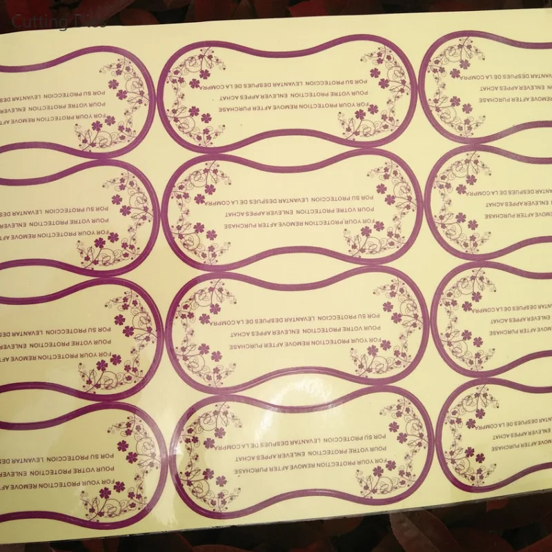 50 шт./лот ПВХ гигиеническая этикетка прозрачная клейкая лента защитный лайнер