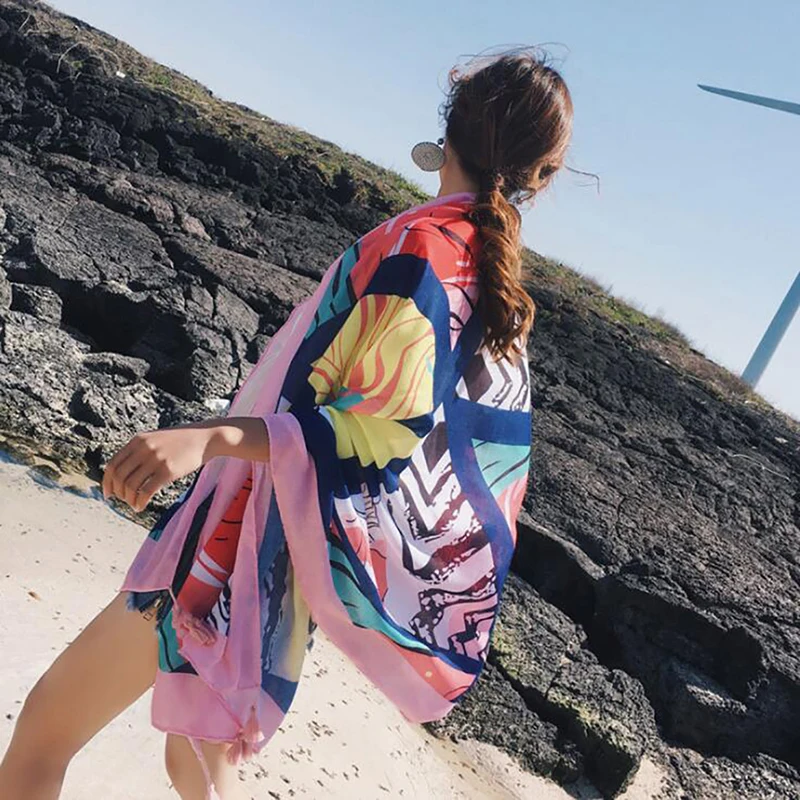 Горячая новинка 2020 женский богемный шарф весна лето шарфы шали и накидки женские