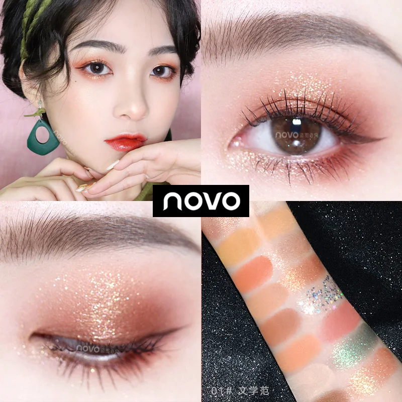 

NOVO New Arrival Charming Eyeshadow 16 Color Palette Make up Palette Matte Shimmer Pigmented Eye Shadow Powder dropshipping